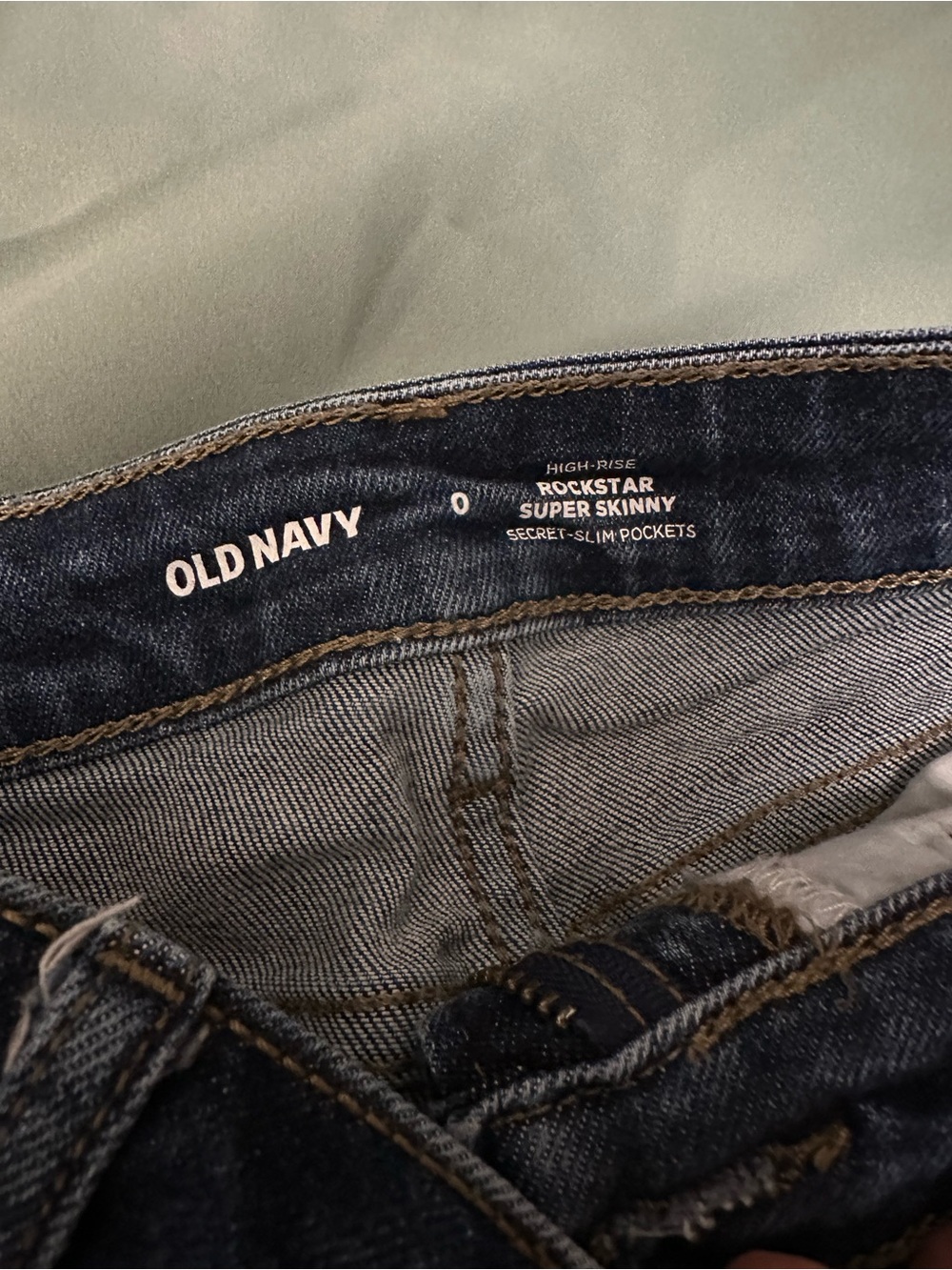 Old Navy Dark Blue Rockstar Super Skinny Woman’s Jeans